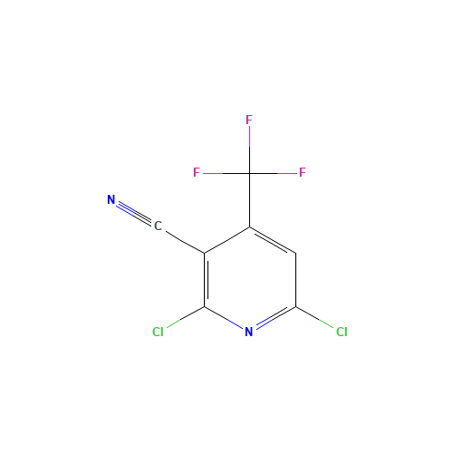 13600-42-5 2,6-Dichloro-4-(trifluoromethyl)nicotinonitrile chemical structure
