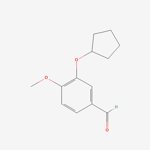 67387-76-2 3-CYCLOPENTYLOXY-4-METHOXYBENZALDEHYDE chemical structure