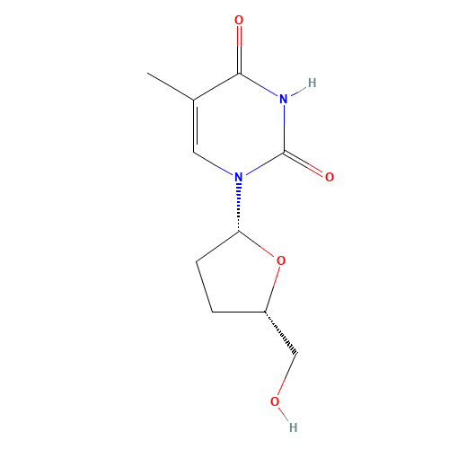 3416-05-5 2',3'-Dideoxythymidine chemical structure
