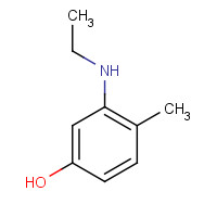 120-37-6 3-Ethylamino-4-methylphenol chemical structure