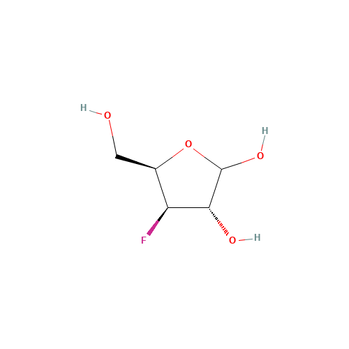 14537-01-0 3-FLUORO-3-DEOXY-D-XYLOFURANOSE chemical structure
