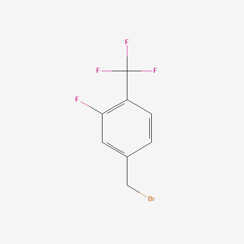 213203-65-7 3-FLUORO-4-(TRIFLUOROMETHYL)BENZYL BROMIDE chemical structure