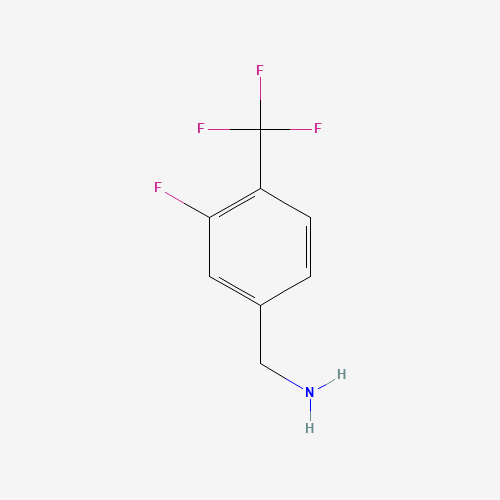 235106-09-9 3-FLUORO-4-(TRIFLUOROMETHYL)BENZYLAMINE chemical structure