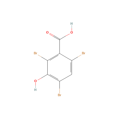 14348-40-4 3-Hydroxy-2,4,6-tribromobenzoic acid chemical structure