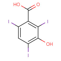 53279-72-4 3-HYDROXY-2,4,6-TRIIODOBENZOIC ACID chemical structure