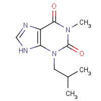 28822-58-4 3-ISOBUTYL-1-METHYLXANTHINE chemical structure