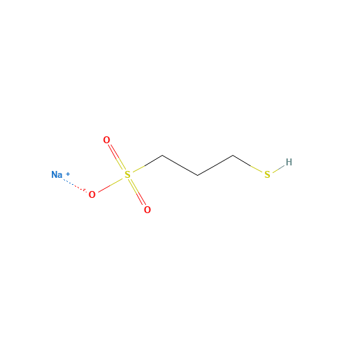 17636-10-1 Sodium 3-mercaptopropanesulphonate chemical structure