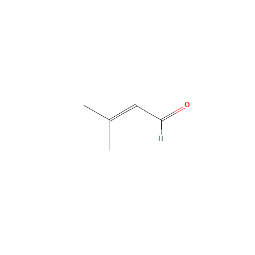 107-86-8 3-Methyl-2-butenal chemical structure