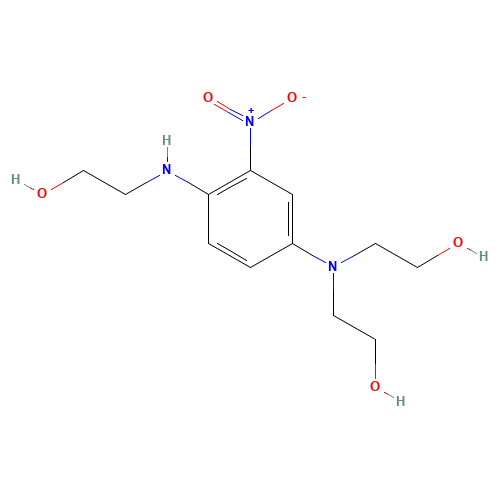 33229-34-4 2,2'-((4-((2-Hydroxyethyl)amino)-3-nitrophenyl)imino)bisethanol chemical structure