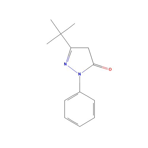6631-89-6 3-TERT-BUTYL-1-PHENYL-2-PYRAZOLIN-5-ONE chemical structure