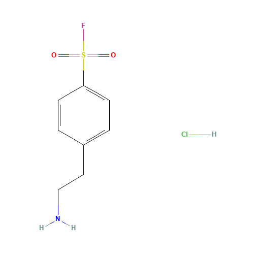 30827-99-7 4-(2-Aminoethyl)benzenesulfonylfluoride hydrochloride chemical structure