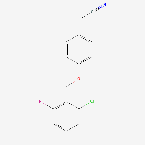 175135-35-0 4-(2-CHLORO-6-FLUOROBENZYLOXY)PHENYLACETONITRILE chemical structure