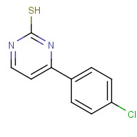 175203-08-4 4-(4-CHLOROPHENYL)PYRIMIDINE-2-THIOL chemical structure