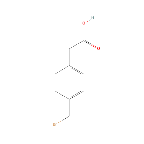 13737-36-5 4-(BROMOMETHYL)PHENYLACETIC ACID chemical structure