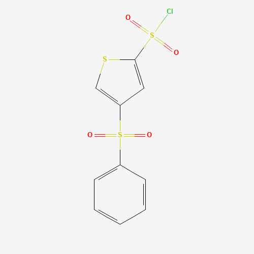 160233-28-3 4-(BENZENESULFONYL)THIOPHENE-2-SULFONYL CHLORIDE chemical structure