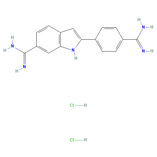 28718-90-3 4',6-Diamidino-2-phenylindole dihydrochloride chemical structure
