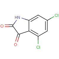 18711-15-4 4,6-DICHLORO-1H-INDOLE-2,3-DIONE chemical structure