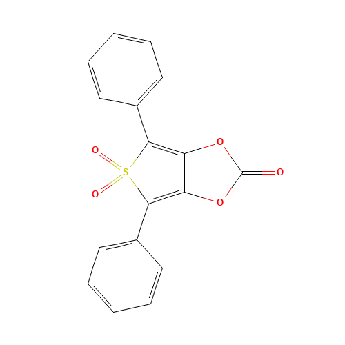 54714-11-3 4,6-DIPHENYLTHIENO[3,4-D]-1,3-DIOXOL-2-ONE 5,5-DIOXIDE chemical structure