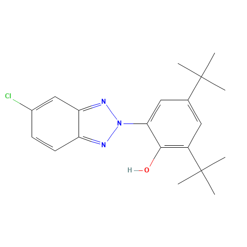 3864-99-1 2-(2'-Hydroxy-3',5'-di-tert-butylphenyl)-5-chlorobenzotriazole chemical structure