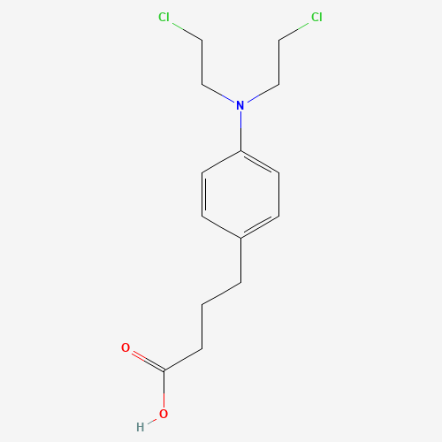 305-03-3 4-[BIS(2-CHLOROETHYL)AMINO]BENZENEBUTANOIC ACID chemical structure
