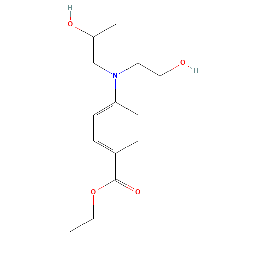 58882-17-0 4-[BIS(2-HYDROXYPROPYL)AMINO]BENZOIC ACID,ETHYL ESTER chemical structure