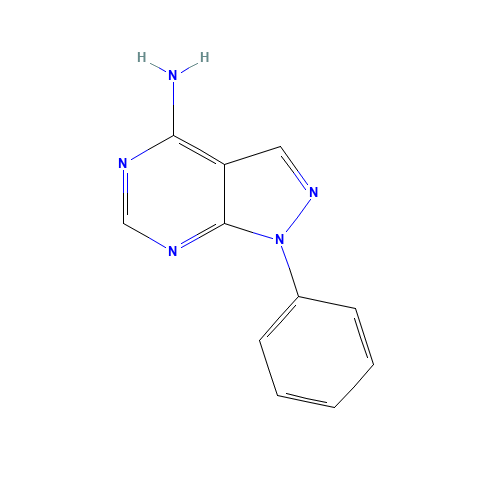 5334-30-5 4-AMINO-1-PHENYLPYRAZOLO[3,4-D]PYRIMIDINE chemical structure
