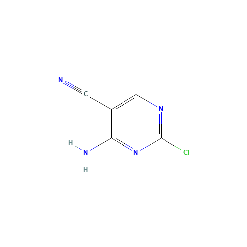 94741-69-2 4-AMINO-2-CHLOROPYRIMIDINE-5-CARBONITRILE chemical structure