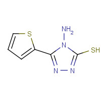 61019-27-0 4-AMINO-5-(2-THIENYL)-4H-1,2,4-TRIAZOLE-3-THIOL chemical structure