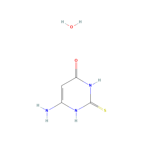 65802-56-4 4-Amino-6-hydroxy-2-mercaptopyrimidine monohydrate chemical structure
