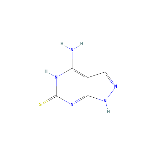 23771-52-0 4-AMINO-6-MERCAPTOPYRAZOLO[3,4-D]PYRIMIDINE chemical structure