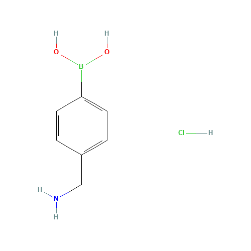 75705-21-4 4-AMINOMETHYLPHENYLBORONIC ACID HYDROCHLORIDE chemical structure