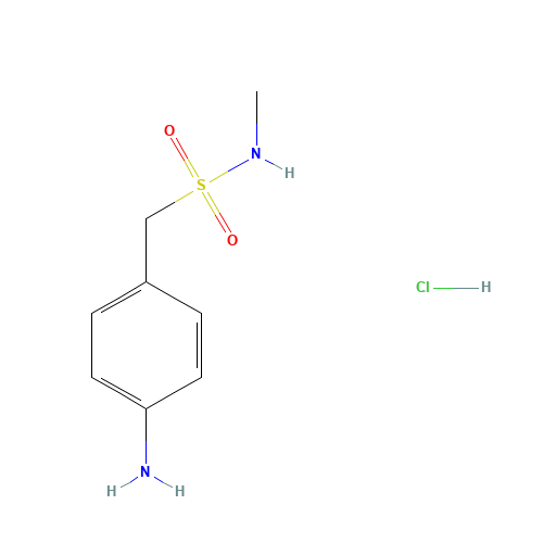 88918-84-7 4-Amino-N-methylbenzenemethanesulfonamide hydrochloride chemical structure