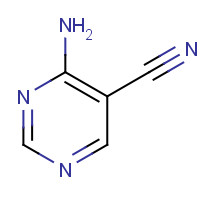16357-69-0 4-AMINOPYRIMIDINE-5-CARBONITRILE chemical structure