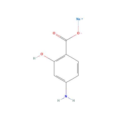 133-10-8 Sodium 4-aminosalicylate chemical structure