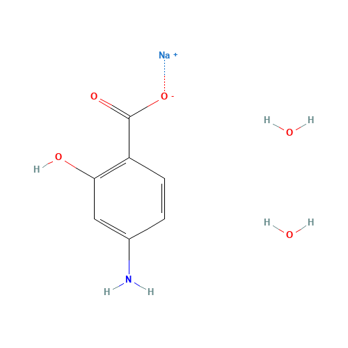 6018-19-5 Sodium 4-aminosalicylate dihydrate chemical structure