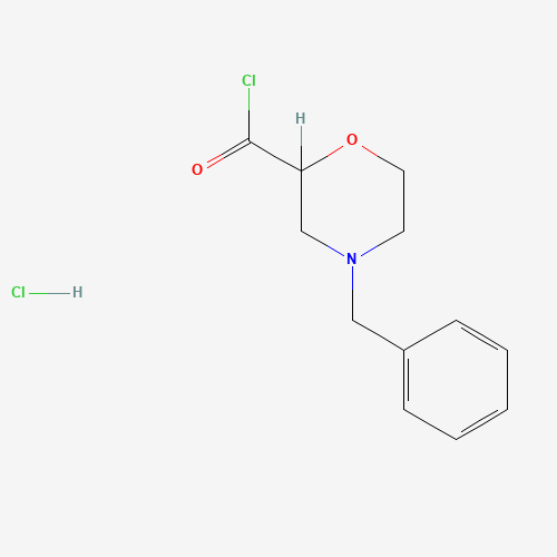 135072-14-9 4-BENZYL-2-MORPHOLINECARBONYL CHLORIDE HYDROCHLORIDE chemical structure