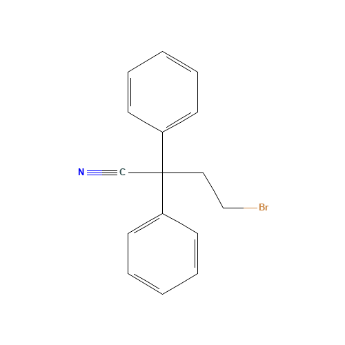 39186-58-8 4-BROMO-2,2-DIPHENYLBUTYRONITRILE chemical structure