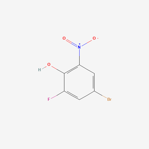 320-76-3 4-Bromo-2-fluoro-6-nitrophenol chemical structure