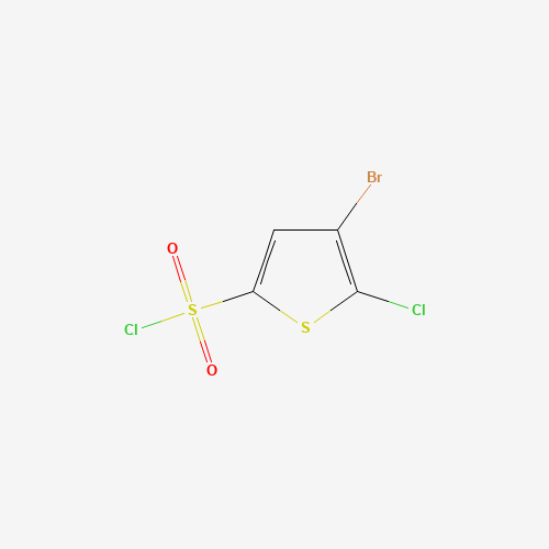166964-35-8 4-BROMO-5-CHLOROTHIOPHENE-2-SULFONYL CHLORIDE chemical structure