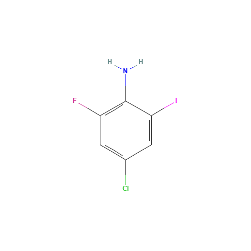 216393-67-8 4-CHLORO-2-FLUORO-6-IODOANILINE chemical structure