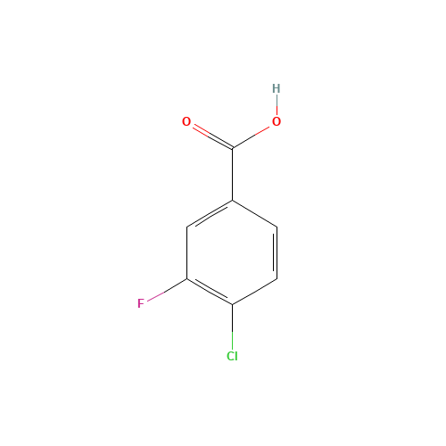 403-17-8 4-Chloro-3-fluorobenzoic acid chemical structure