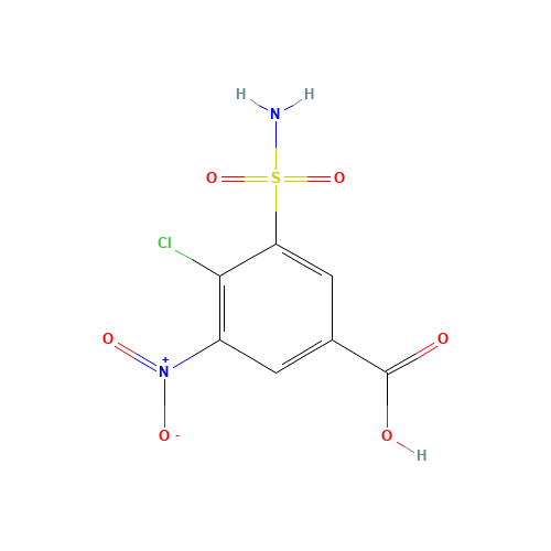 22892-96-2 4-Chloro-3-nitro-5-sulphamoylbenzoic acid chemical structure