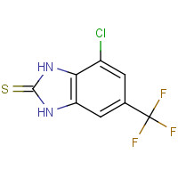 175135-18-9 4-CHLORO-2-MERCAPTO-6-(TRIFLUOROMETHYL)BENZIMIDAZOLE chemical structure