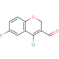 105799-69-7 4-CHLORO-6-FLUORO-2H-BENZOPYRAN-3-CARBOXALDEHYDE chemical structure