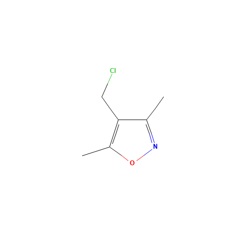 19788-37-5 4-(CHLOROMETHYL)-3,5-DIMETHYLISOXAZOLE chemical structure