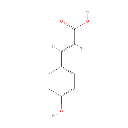 7400-08-0 p-Hydroxy-cinnamic acid chemical structure