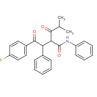 125971-96-2 2-[2-(4-Fluorophenyl)-2-oxo-1-phenylethyl]-4-methyl-3-oxo-N-phenylpentanamide chemical structure
