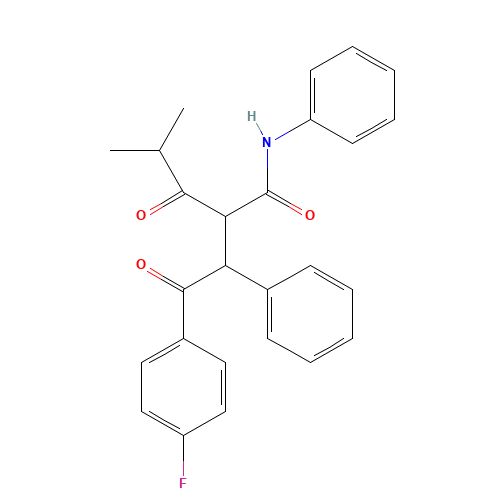 125971-96-2 2-[2-(4-Fluorophenyl)-2-oxo-1-phenylethyl]-4-methyl-3-oxo-N-phenylpentanamide chemical structure