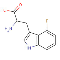 25631-05-4 4-FLUORO-DL-TRYPTOPHAN chemical structure