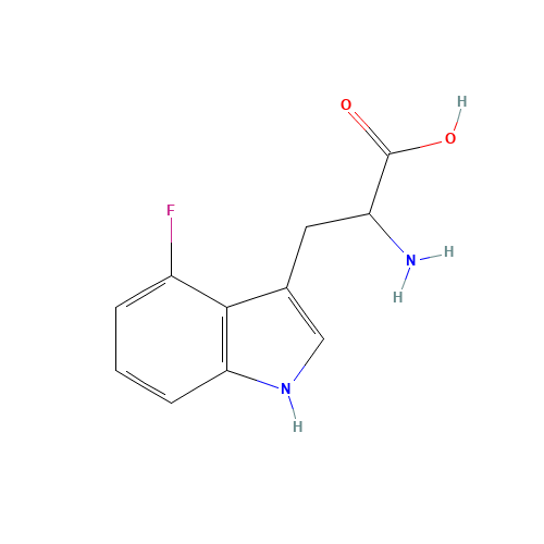 25631-05-4 4-FLUORO-DL-TRYPTOPHAN chemical structure